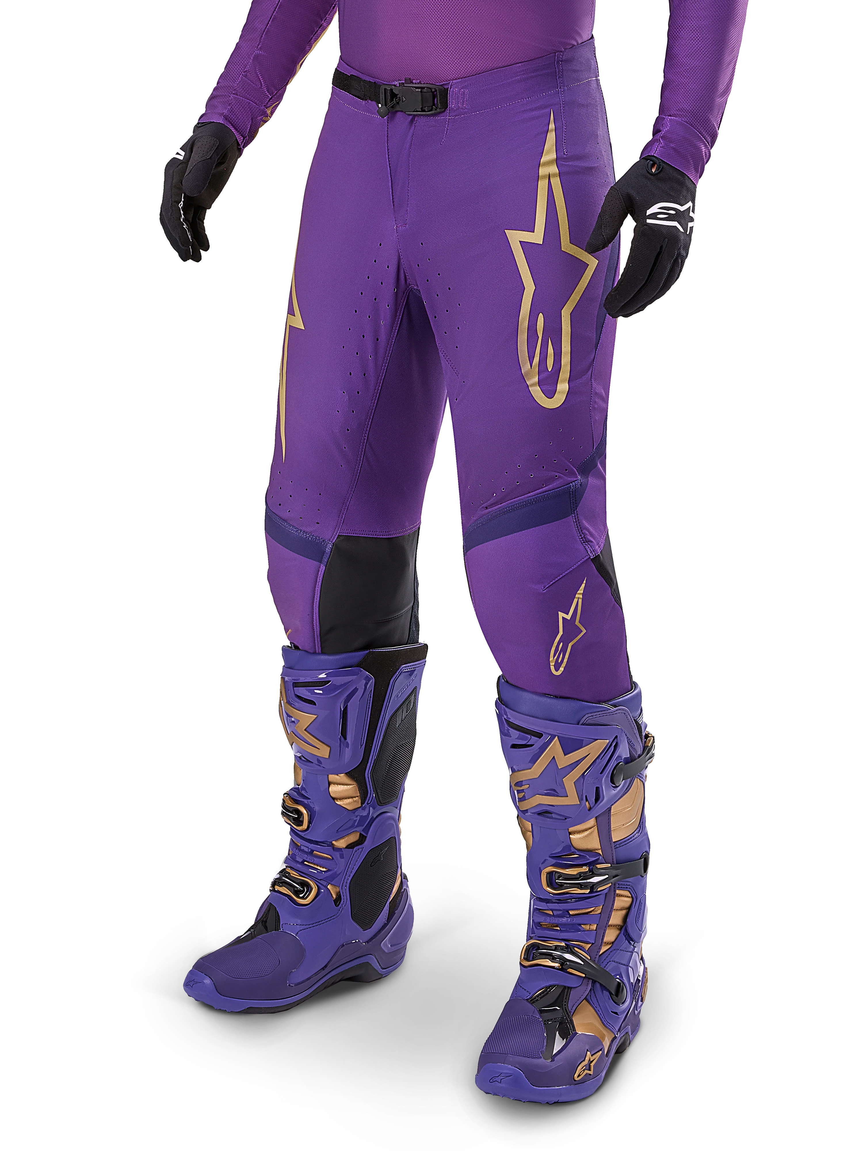 Alpinestars SUPERTECH CHAMP PANTS (ULTRAVIOLET GOLD BLACK)