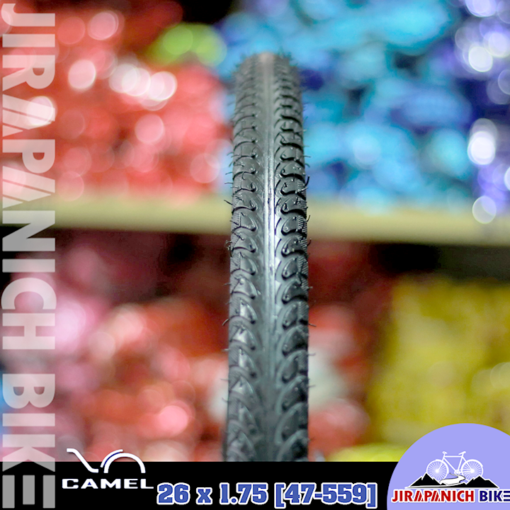 ยางจักรยาน 26 นิ้ว CAMEL ขนาด 26x1.75 (47-559) นิ้ว (ราคาต่อ 1 เส้น, ไม่รวมยางนอกและยางใน)