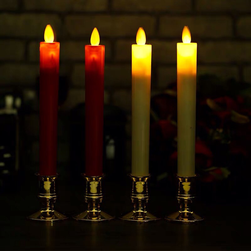 LED Candlestick RED Warmwhite with Remote เชิงเทียนแอลอีดี สีแดง ปิด-เปิด ด้วยรีโมท