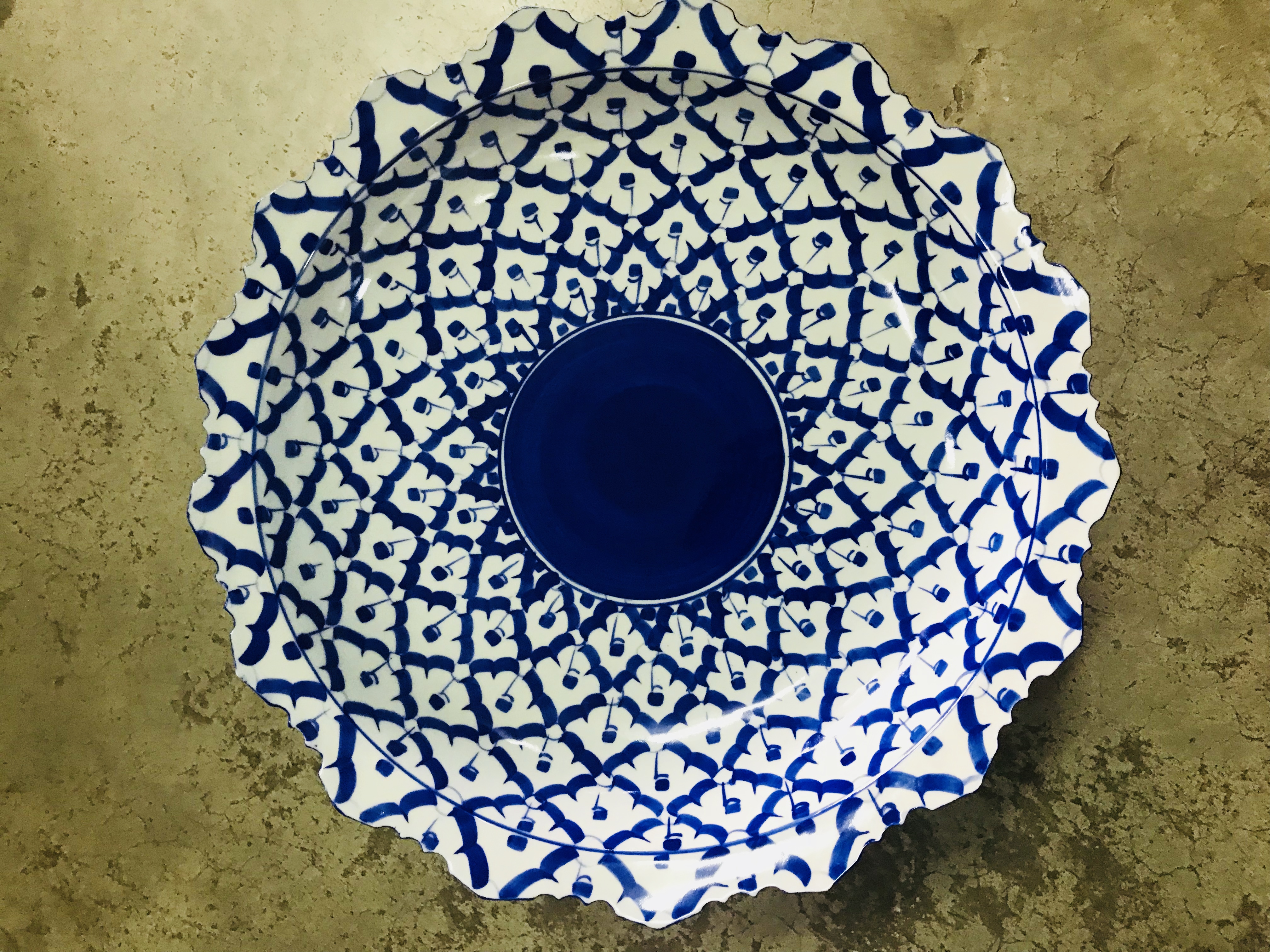 พานลายไทยพิเศษจัมโบ้ 12"