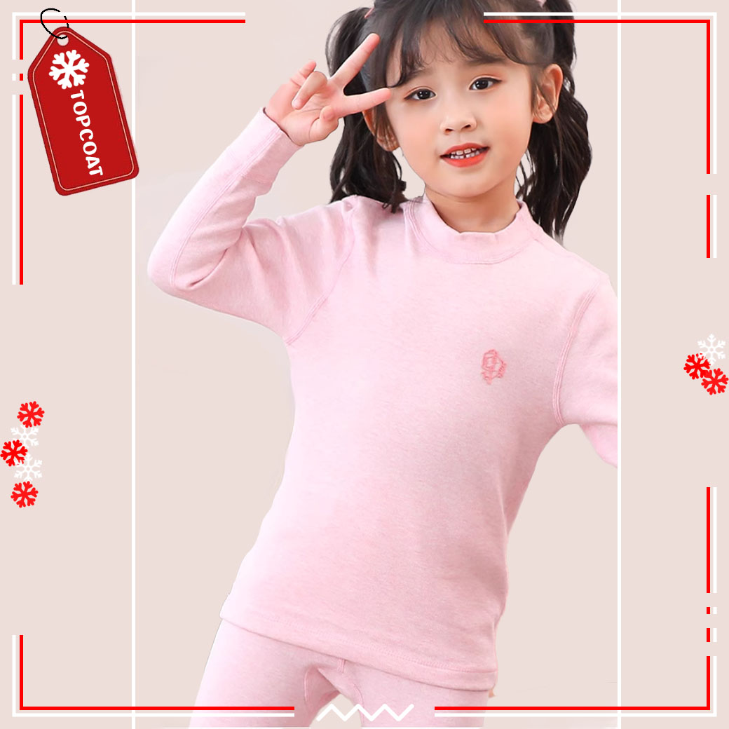 ลองจอนฮีทเทคเด็ก HEATTECH ชาย-หญิง เสื้อพร้อมกางเกง ด้านในเป็นบุขนหนานุ่ม