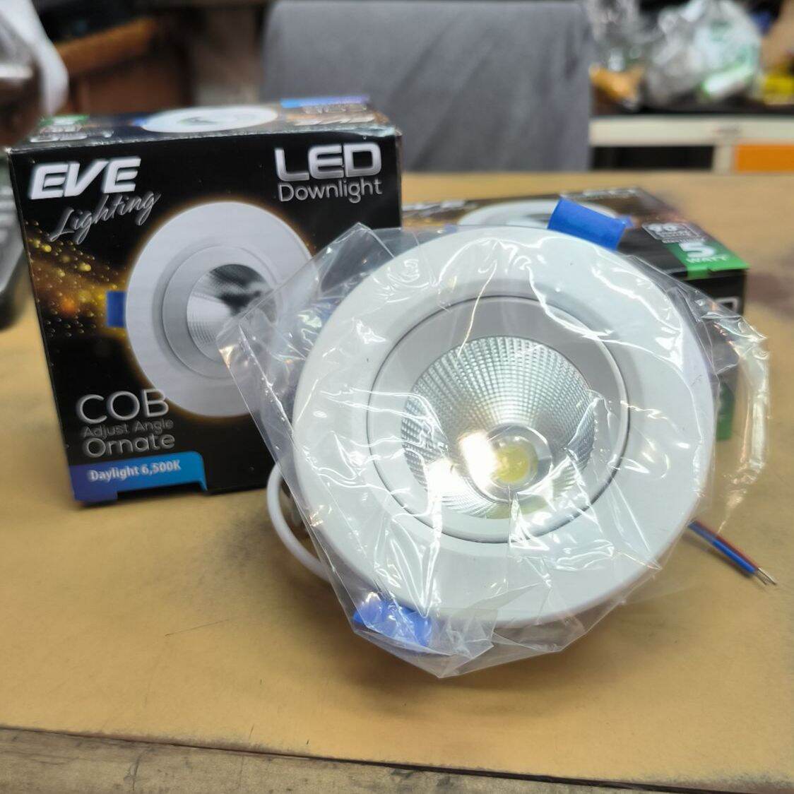 โคมดาวน์ไลท์ LED COB Ornate Daylight ปรับองศา Downlight แสงขาว 5W LED Downlight COB Adjust Angle