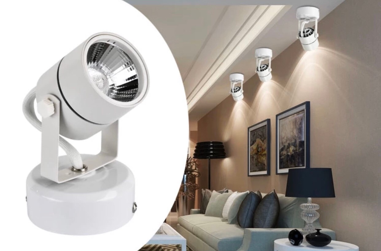 LED Surface Mounted White โคมแอลอีดี ติดลอย หน้ากลม, หน้าเหลี่ยม, หน้าแปดเหลี่ยม สีขาว ขนาด 8 วัตต์