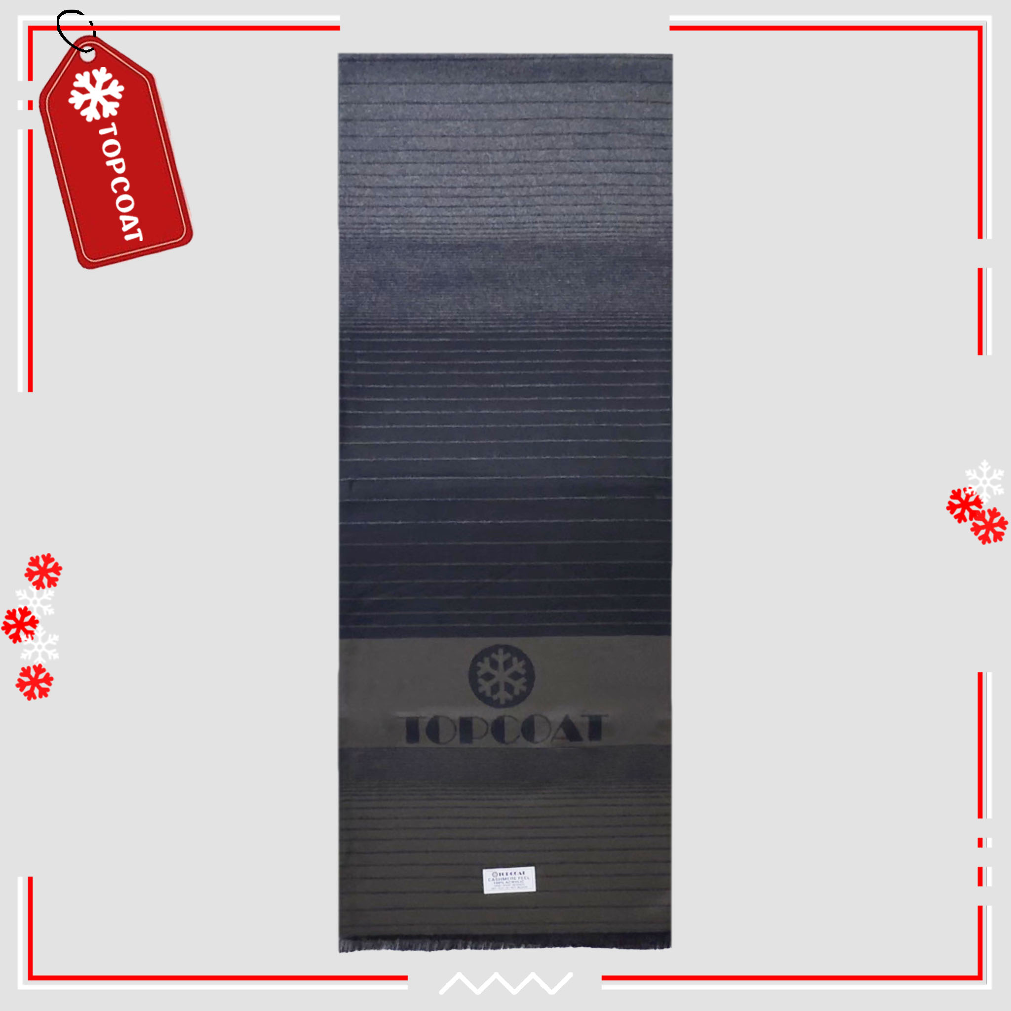 ผ้าพันคอกันหนาว (Shadow Gradient) ดีไซน์ใหม่ ผืนใหญ่ไม่คันใส่สบาย