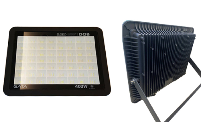 โคมสปอรตไลท์ LED 400W GATA SILM DOB สีดำ เมทัลLED