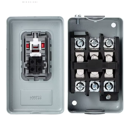 สวิทซ์มอเตอร์ควบคุม Start Stop-OFF ปุ่มสวิทช์3 Phase BS211B BS216B BS230B 3.7KW AC220V - 380V