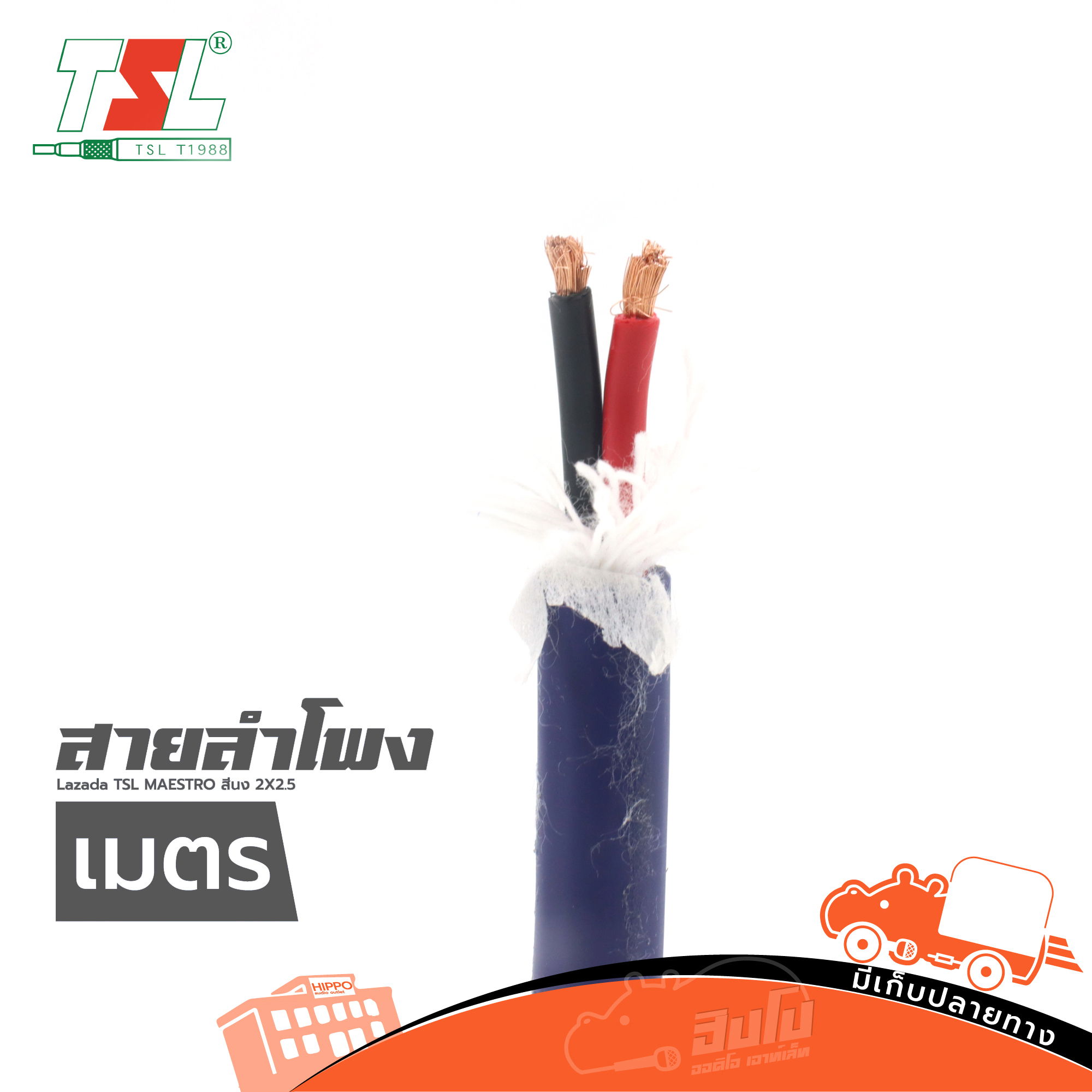 สายลำโพง TSL MAESTRO สี น้ำเงิน 2X2.5 วัดเมตร (HP001-01)