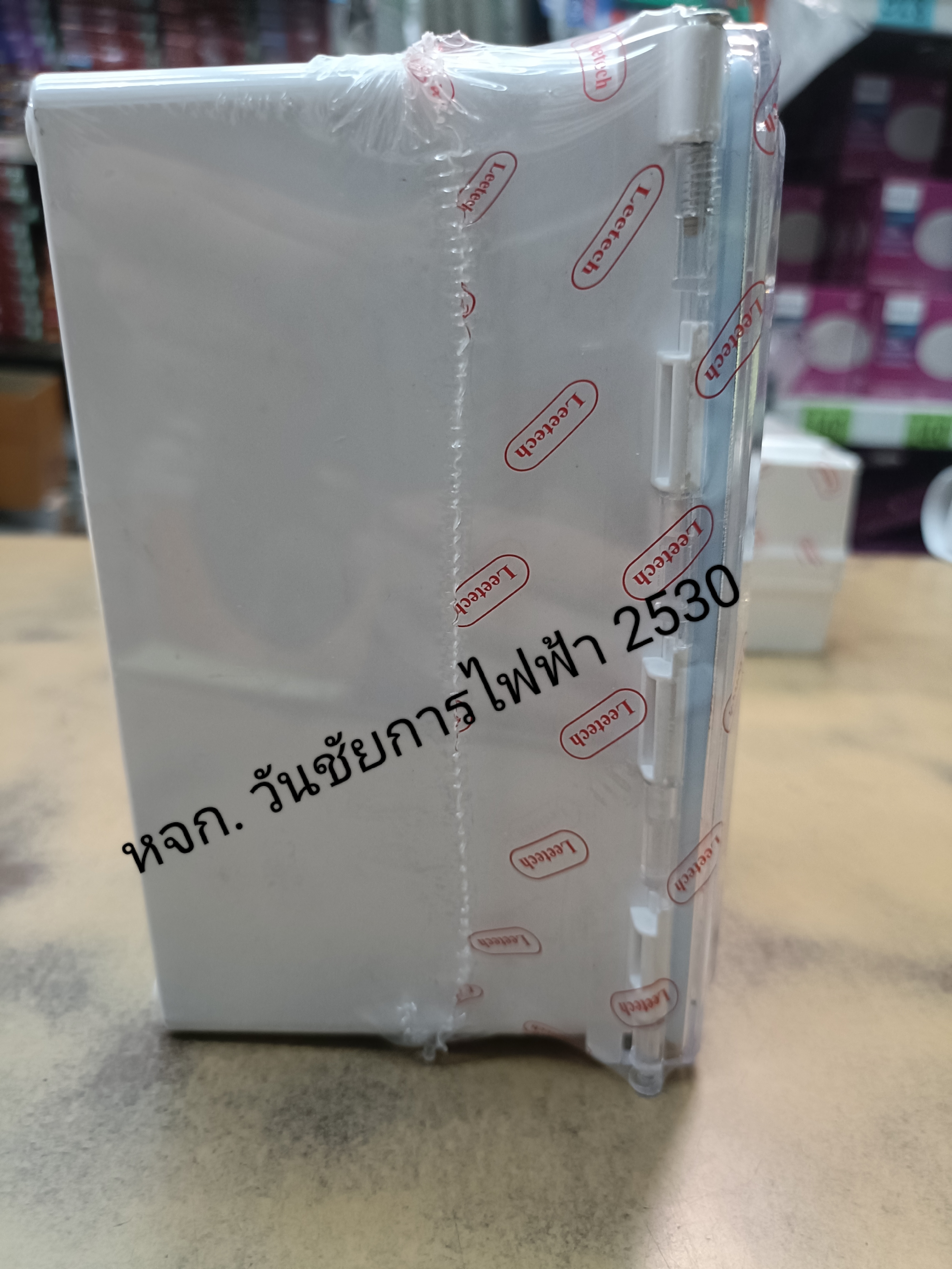 ตู้กันน้ำพลาสติกฝาใส Leetech ขนาด 4x6 นิ้ว รุ่นL-CT406 ยี่ห้อ ลีเทค ฝาใส สีขาว