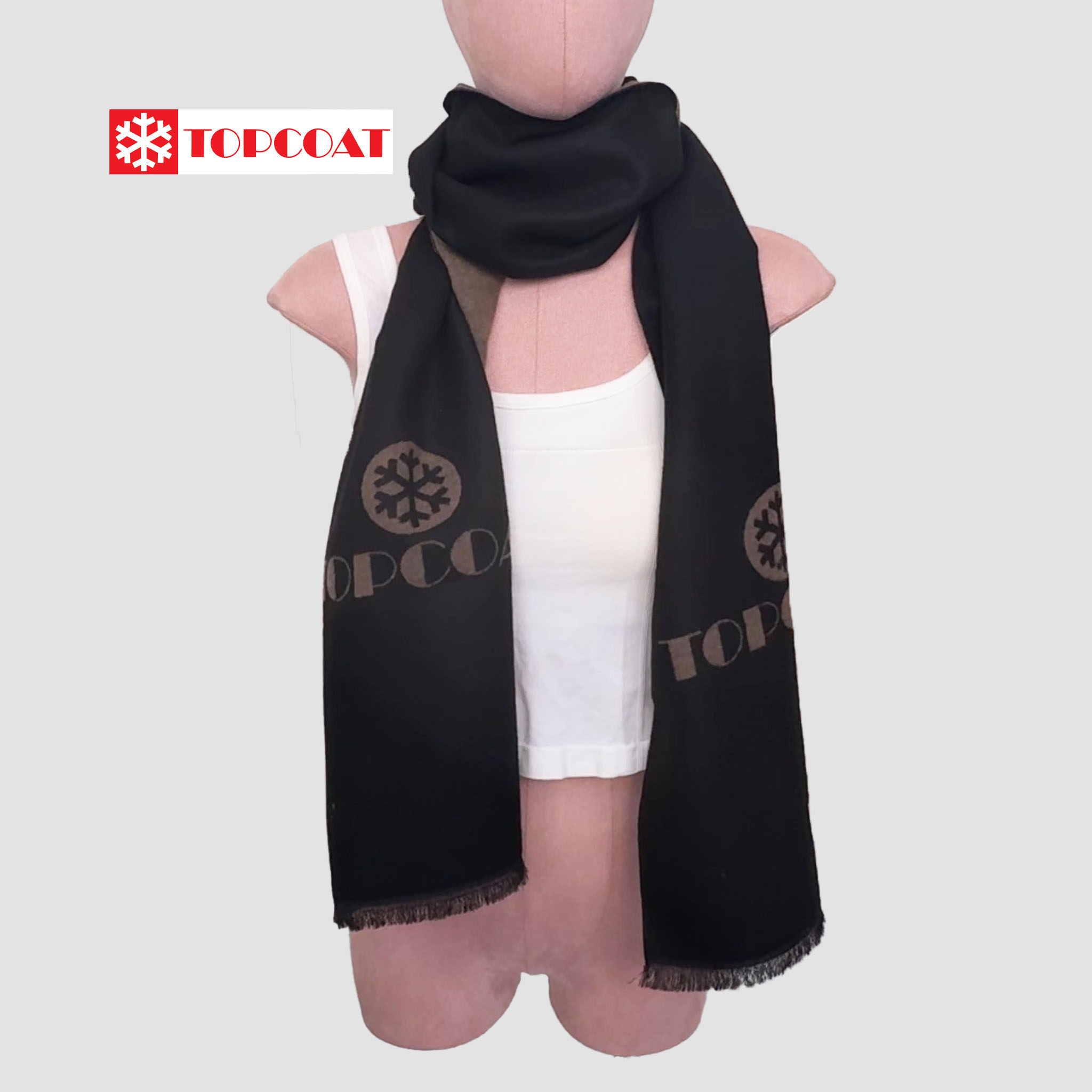ผ้าพันคอ (Reversible Duo) ผืนใหญ่ ดีไซน์ใหม่ ไม่คัน