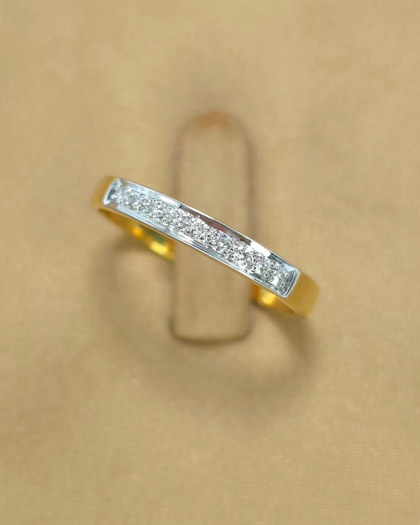 🚫ปิดการขาย(SoIdOut)🚫แหวนทองคำ 18K เพชรเกสร 1 ตัง 9 เม็ด รวม 9 ตัง น้ำ 95-96 ความสะอาด vvs-vs ไซส์ 55 น้ำหนัก 2.07 กรัม ราคา 5,750.-(Net)