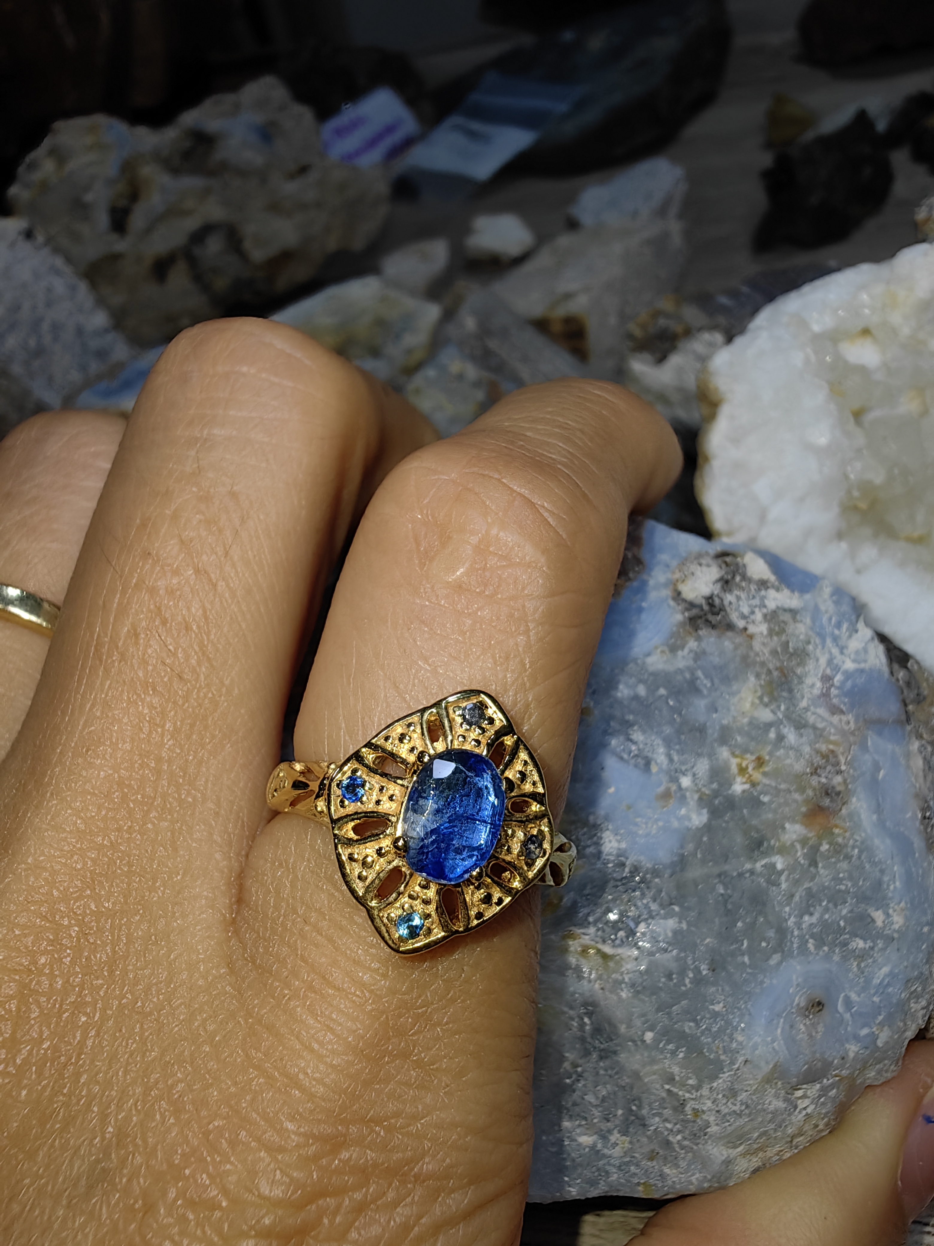 KYANITE RING 925 SILVER RING