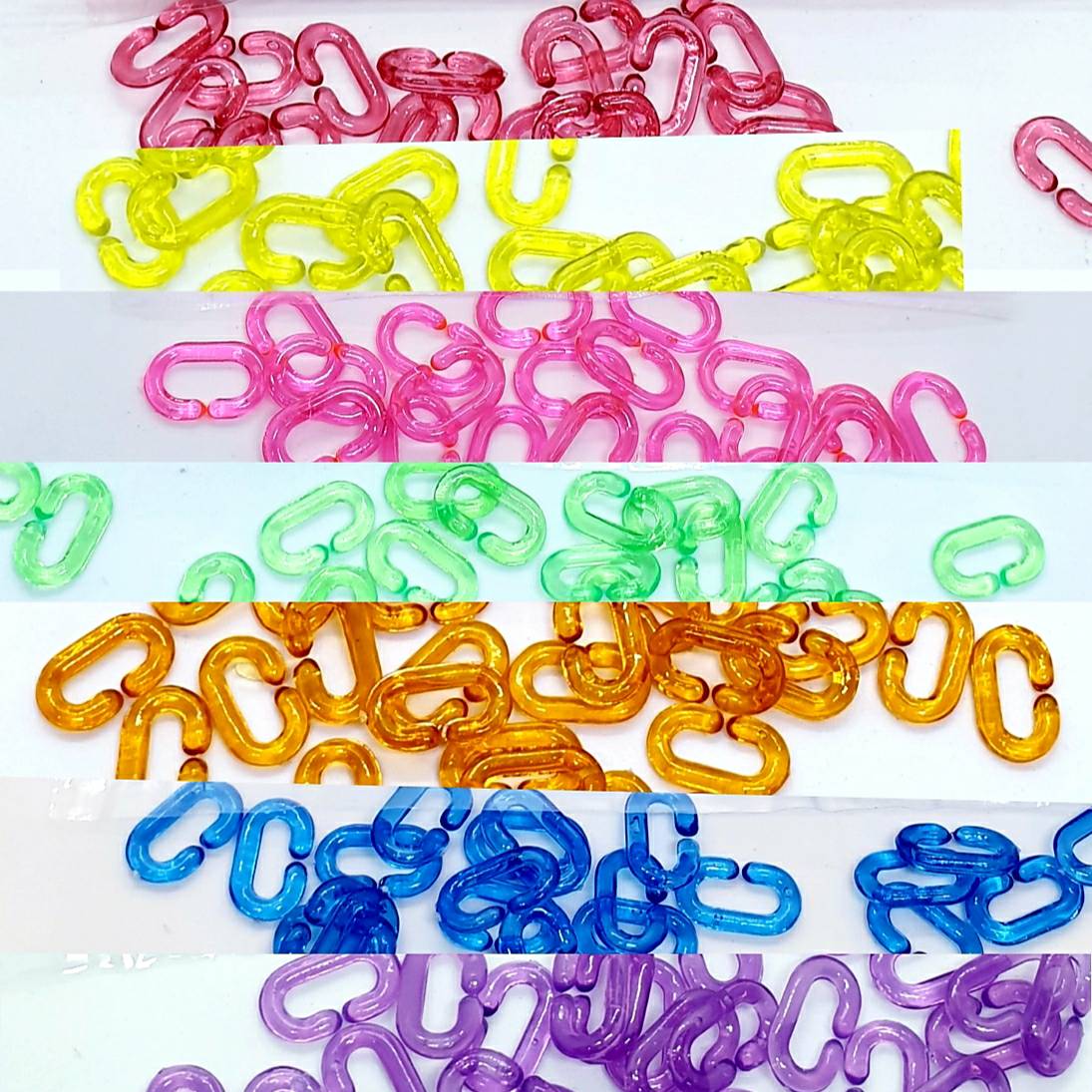 โซ่ C เล็กใสแยกสี