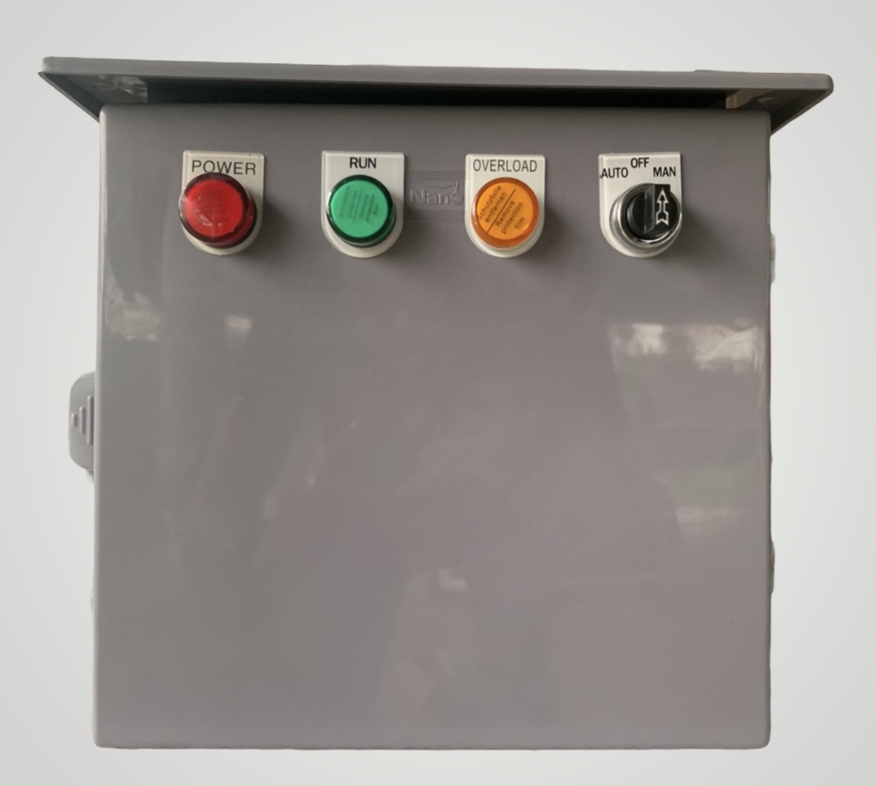 ตู้ควบคุมปั๊มน้ำ3HP 1เฟส 220 v ใช้กับลูกลอยไฟฟ้า ตู้พลาสติก