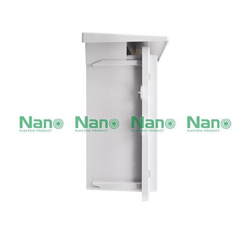 NANO ตู้พลาสติก สำหรับใส่อุปกรณ์ไฟฟ้า เบอร์2 ขนาด290 x 328 x 160 มิล ฝาทึบ รุ่น NANO-102W ตู้กันน้ำกันฝน กันฝน ใช้งานภายนอกอาคารได้