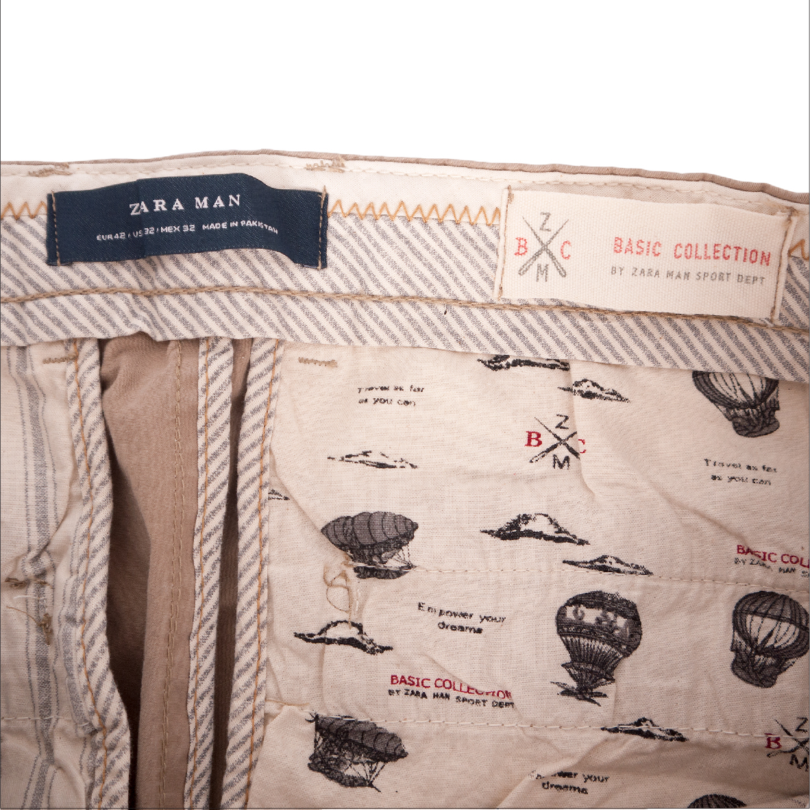 G 170080 กางเกงขายาว (สแลค) ZARA MAN ราคาเช่า 120 บาท ต่อ 1 วัน