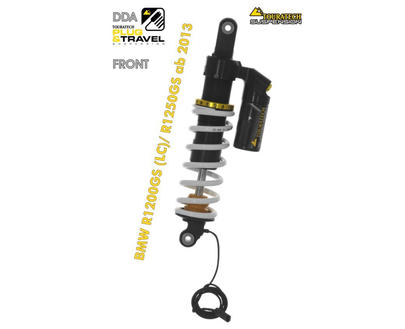 Touratech Suspension "front" shock absorber for BMW R1200GS(LC)/R1250GS DDA/Plug & Travel from 2013