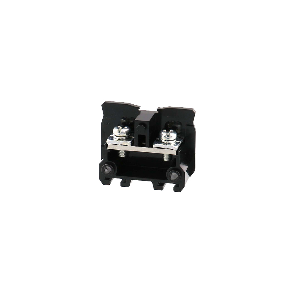 เทอร์มินอลบล็อค แบบราง สกรูแบบมีตัวยึด TX10 Terminal Blocks เทอร์มินอลบล็อก TX-10 1อัน เข้าราง สีดำ