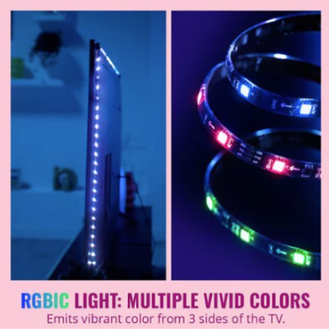 WIZ เครื่องแปลงแสงไฟตามคอนเทนต์ พร้อมไฟเส้น TV ขนาด 55"-65" และ 75"-85" ใช้ร่วมกับ Content Box