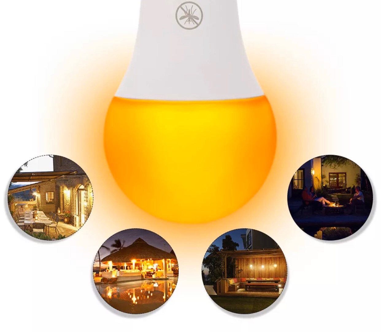 LED A60 Anti Mosquito 2in1 8W Yellow/Daylight E27