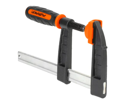 PUMPKIN ปากกาจับชิ้นงานตัว F ขนาด 6- 12 นิ้ว ด้ามทำจากพลาสติกแข็งแรงหุ้มยางเพิ่มความกระชับในการจับ