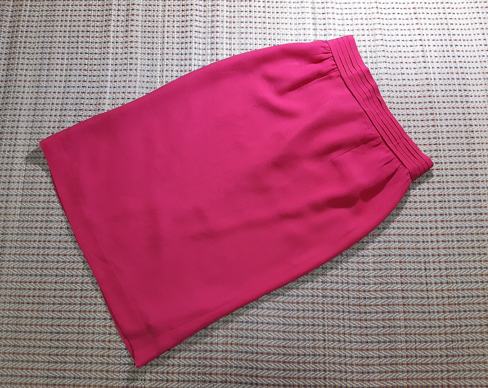 กระโปรงวินเทจสีชมพู