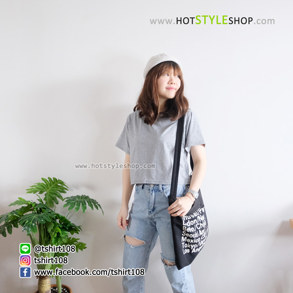 เสื้อครอปแขนสั้น