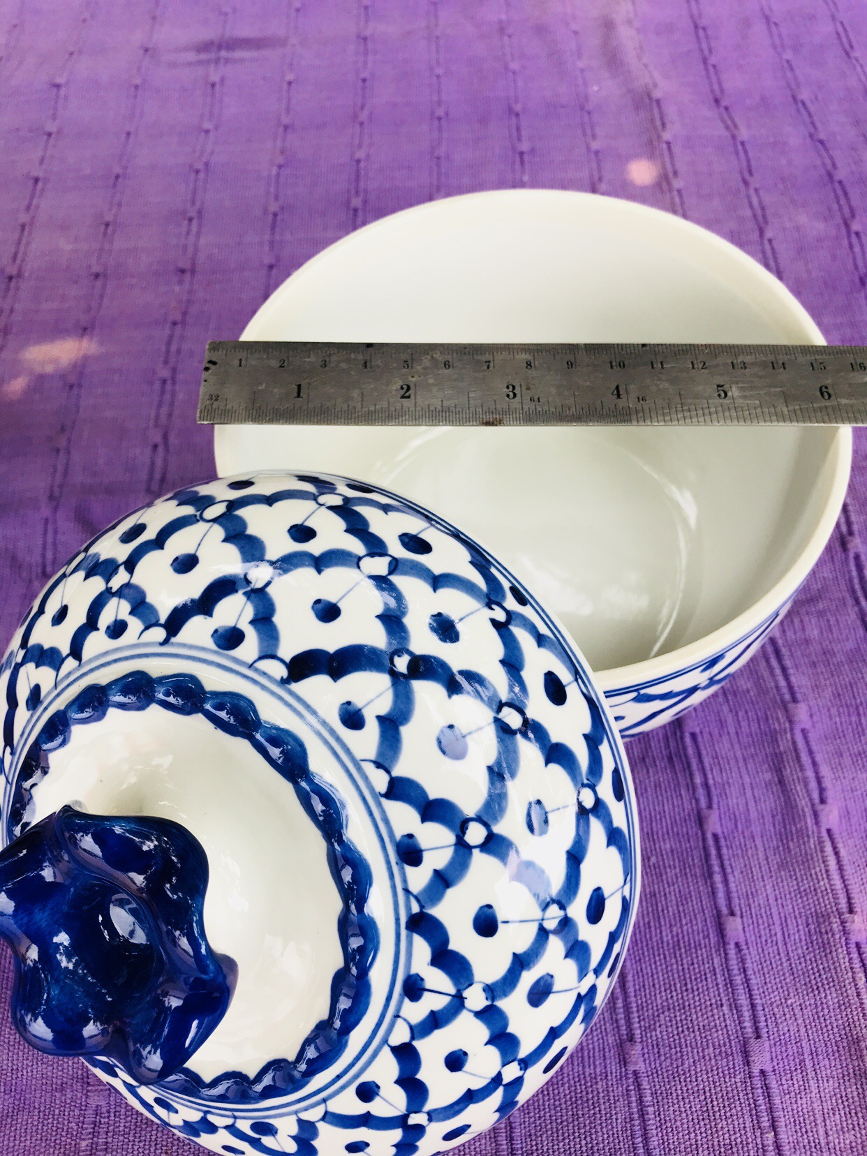 โถจีบลายไทย6"