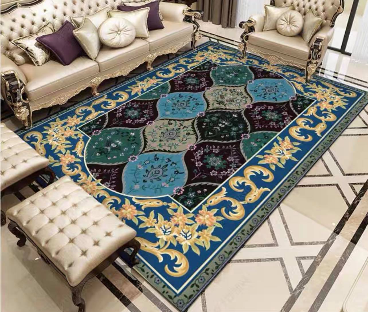 พรมรุ่น อัดเรียบลายหลุยส์ 105