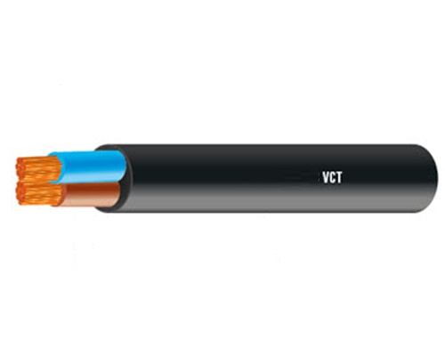 สายไฟกลมดำ ยี่ห้อ ICON เบอร์ 4 VCT 2x4 สายไฟดำ ความยาว100 เมตร เครื่องใช้ไฟฟ้า(งานหนัก) และเดินเข้าเครื่องไฟ เดินมอเตอร์ A1