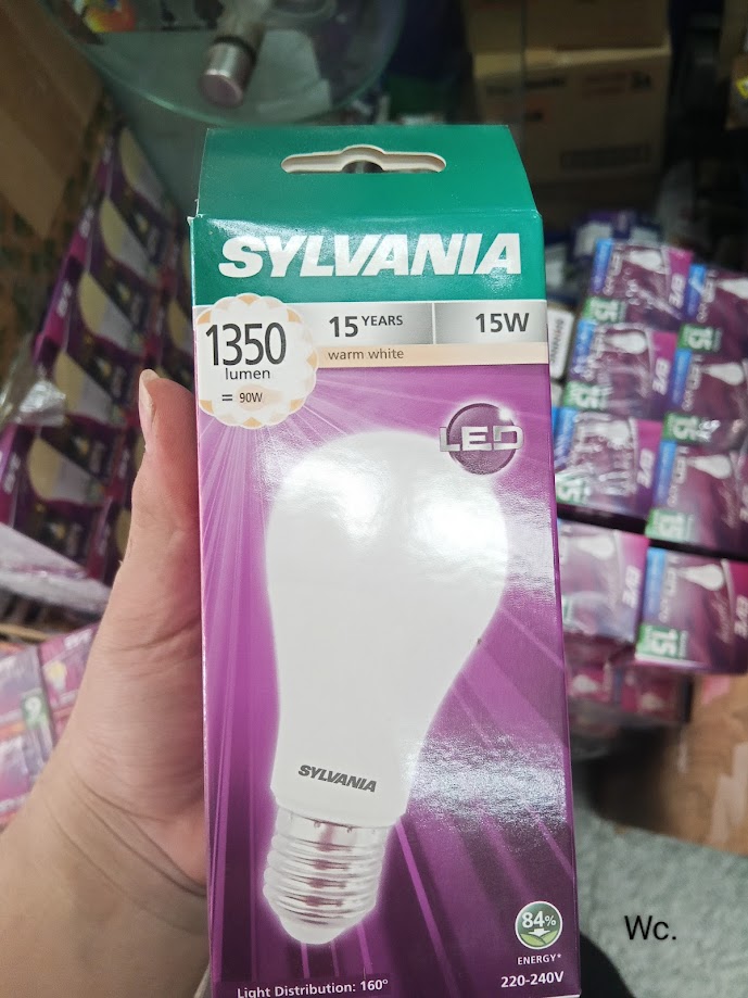 Sylvania หลอดไฟ LED ซิลวาเนีย 15W E27 รุ่นA60 LED Bright Bulb หลอดไฟ