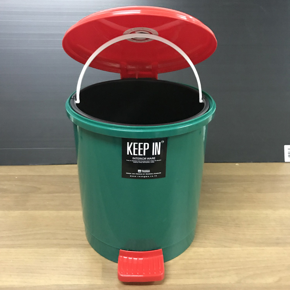 ถังขยะเท้าเหยียบ ทรงกลม 5.5 ลิตร