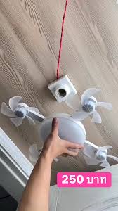 โคมไฟเพดาน ไฟพัดลมเพดาน พัดลมติดเพดานพร้อมหลอดไฟโคมไฟพัดลมE27 2000W Led เปิดไฟ ได้3สี