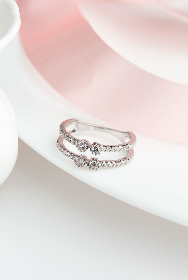DIAMOND 18K WHITE GOLD RING แหวน เพชร ทอง 18K Pre-order