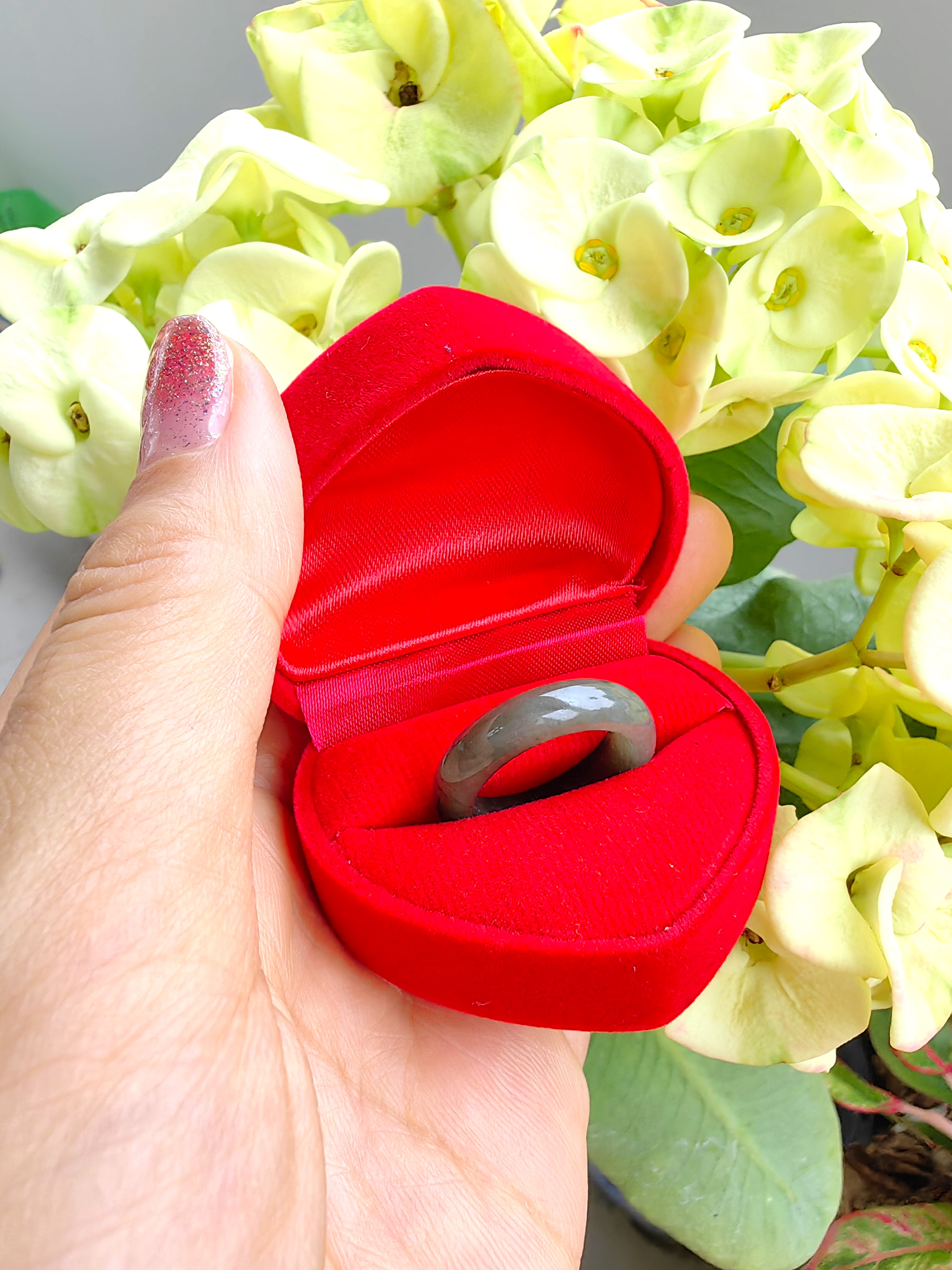 Green Burmese Jadeite Ring Mix Size แหวนหยกเจไดต์พม่า เขียว รวมไซส์