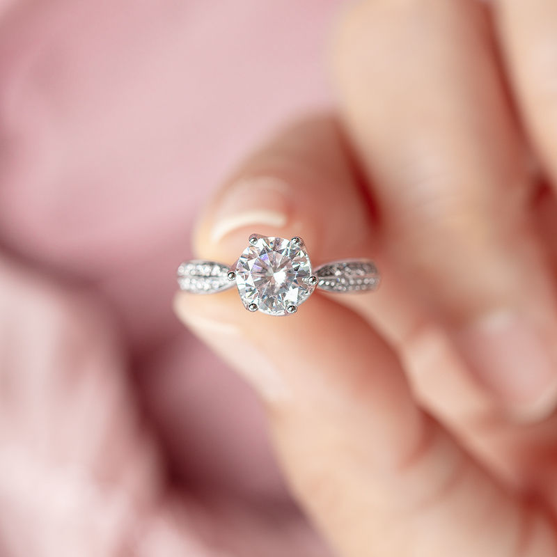 DIAMOND 18K WHITE GOLD RING แหวน เพชร ทอง 18K Pre-order