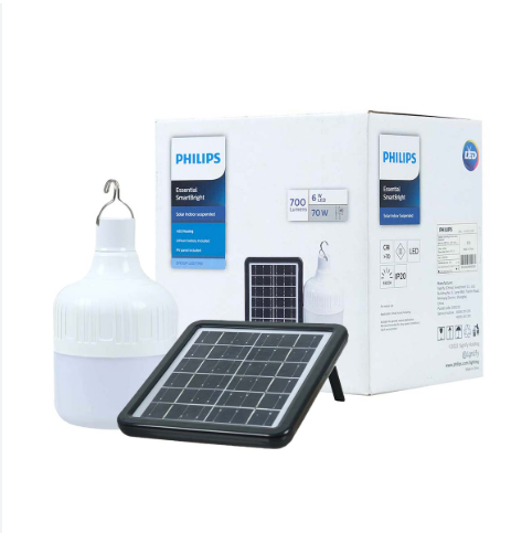 PHILIPS หลอดไฟ พลังงานแสงอาทิตย์ (Solar) LED 70 วัตต์ รุ่น SP010P พร้อมแผงโซลาร์เซลล์ LED 8/765 โซล่า 70W PHILIPS LED หลอดไฟ หลอดไฟโซล่าเซลสว่างมาก