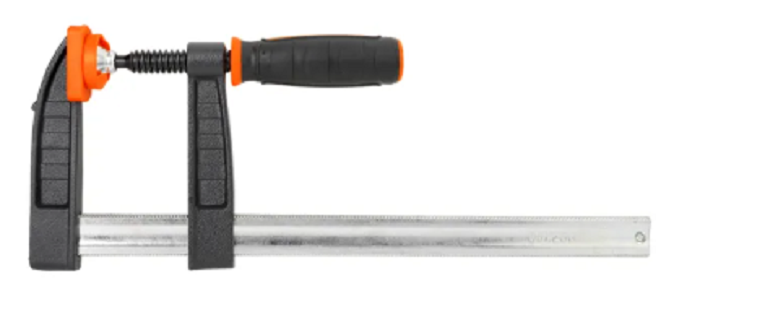 PUMPKIN ปากกาจับชิ้นงานตัว F ขนาด 6- 12 นิ้ว ด้ามทำจากพลาสติกแข็งแรงหุ้มยางเพิ่มความกระชับในการจับ