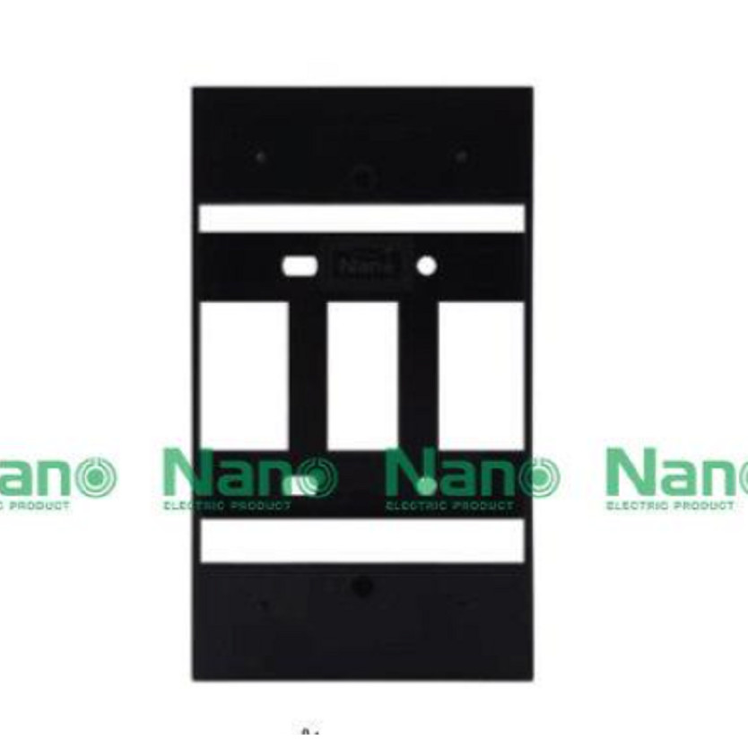 NANO บ๊อกลอยดำ ฝาหน้ากาก ขนาด 2x4 นิ้ว บ๊อกไฟปลักสีดำ สำหรับใสฝาปลัก สวิทซ์ไฟ ใช้ได้กับทุกยี่ห้อ