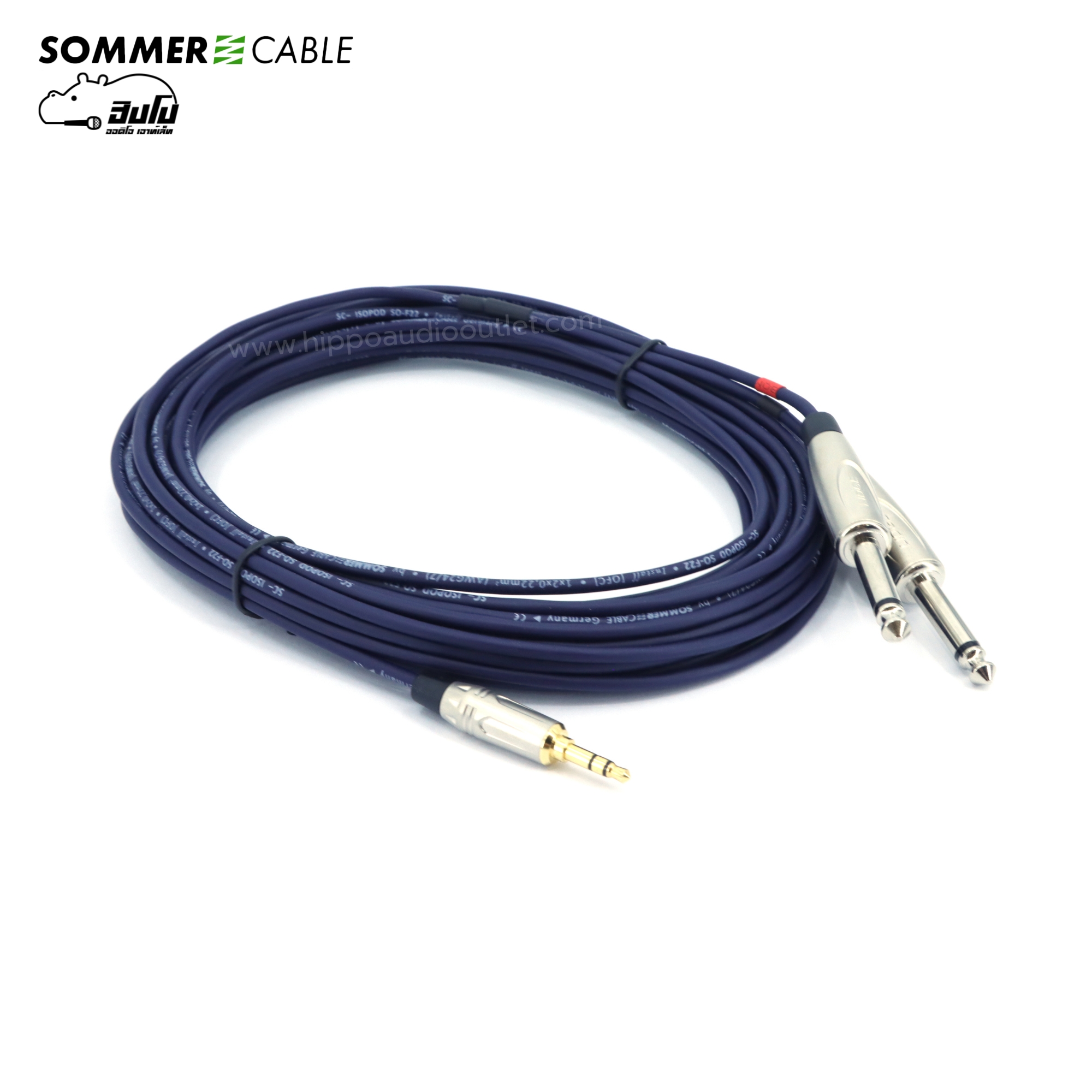 สาย SOMMER 3.5TRS 6.35 TSx2 SC B5 10 BLU(สีน้ำเงิน) (SP1)