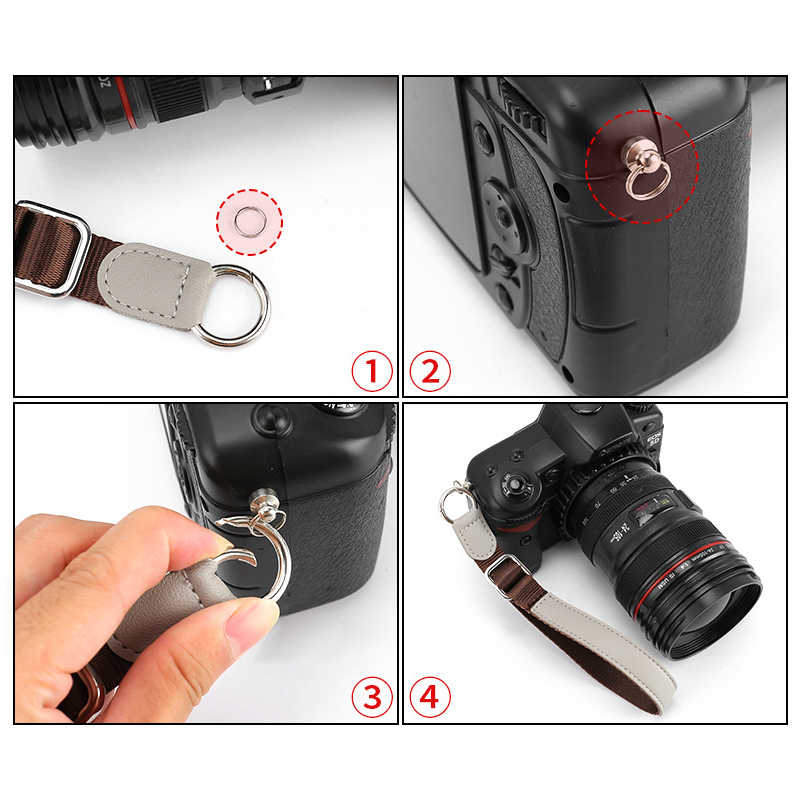 Leather Polyester Wrist Strap Hand Strap สายคล้องข้อมือ สายคล้องกล้อง