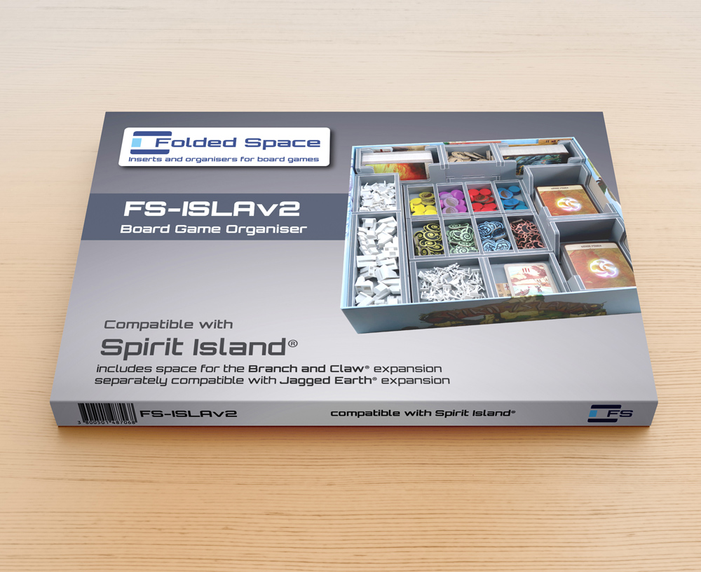 [Organizer Folded Space]: Spirit Island (Version 2) with Jagged Earth