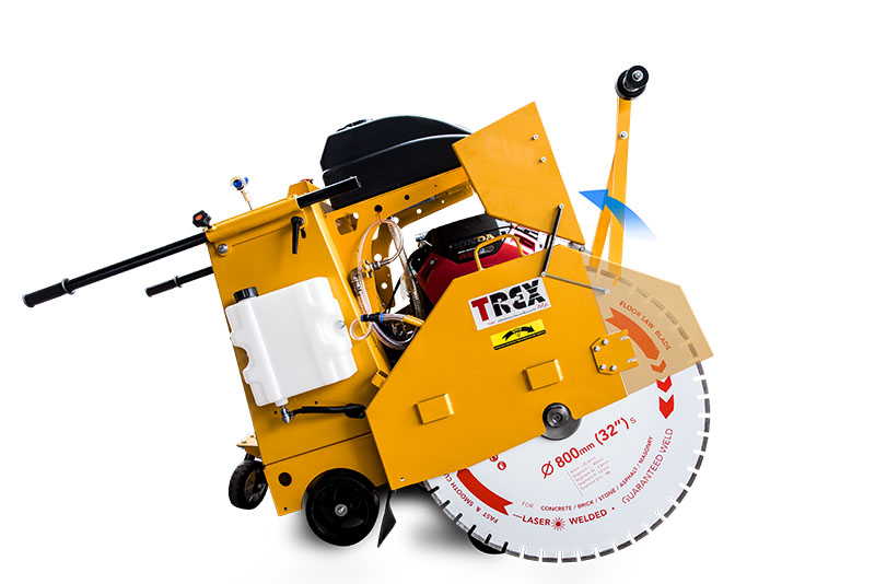 รถตัดถนน ตัดคอนกรีตทีเร็ก T-REX T800B HONDA GX690 22 แรง ตัดลึกได้ 30cm รองรับใบตัดได้ถึง 32"