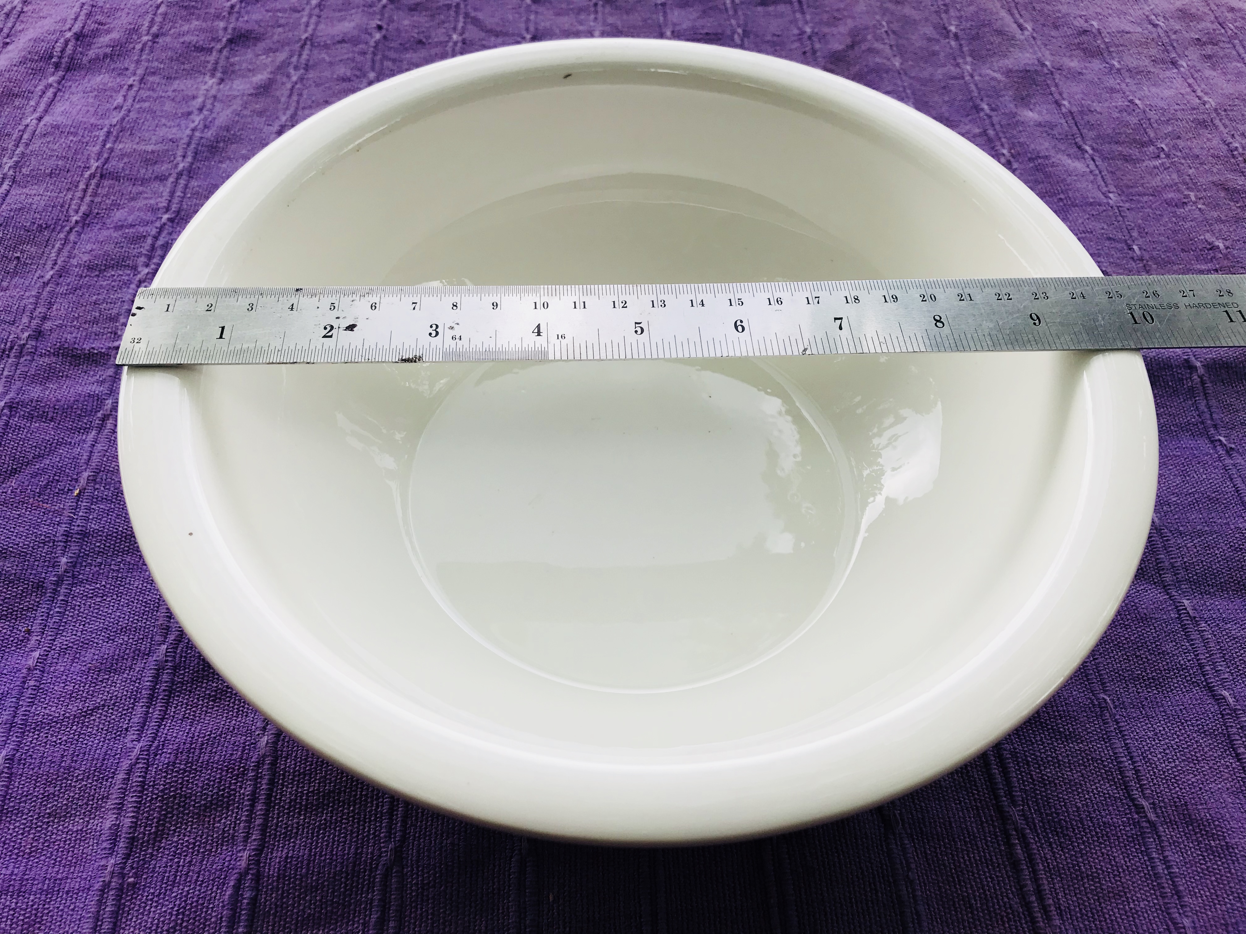 ชามกลมยกขอบพอชเลน10"