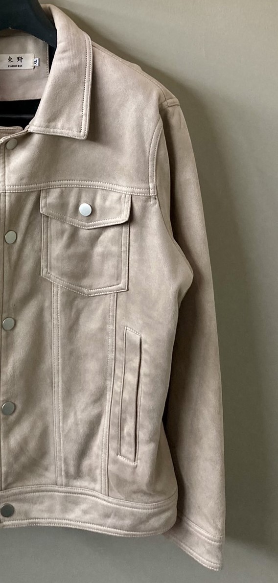 G 220481 เสื้อแจ็คเก็ตหนังแขนยาว FASHLOX ราคาเช่า 80 บาท ต่อ 1 วัน