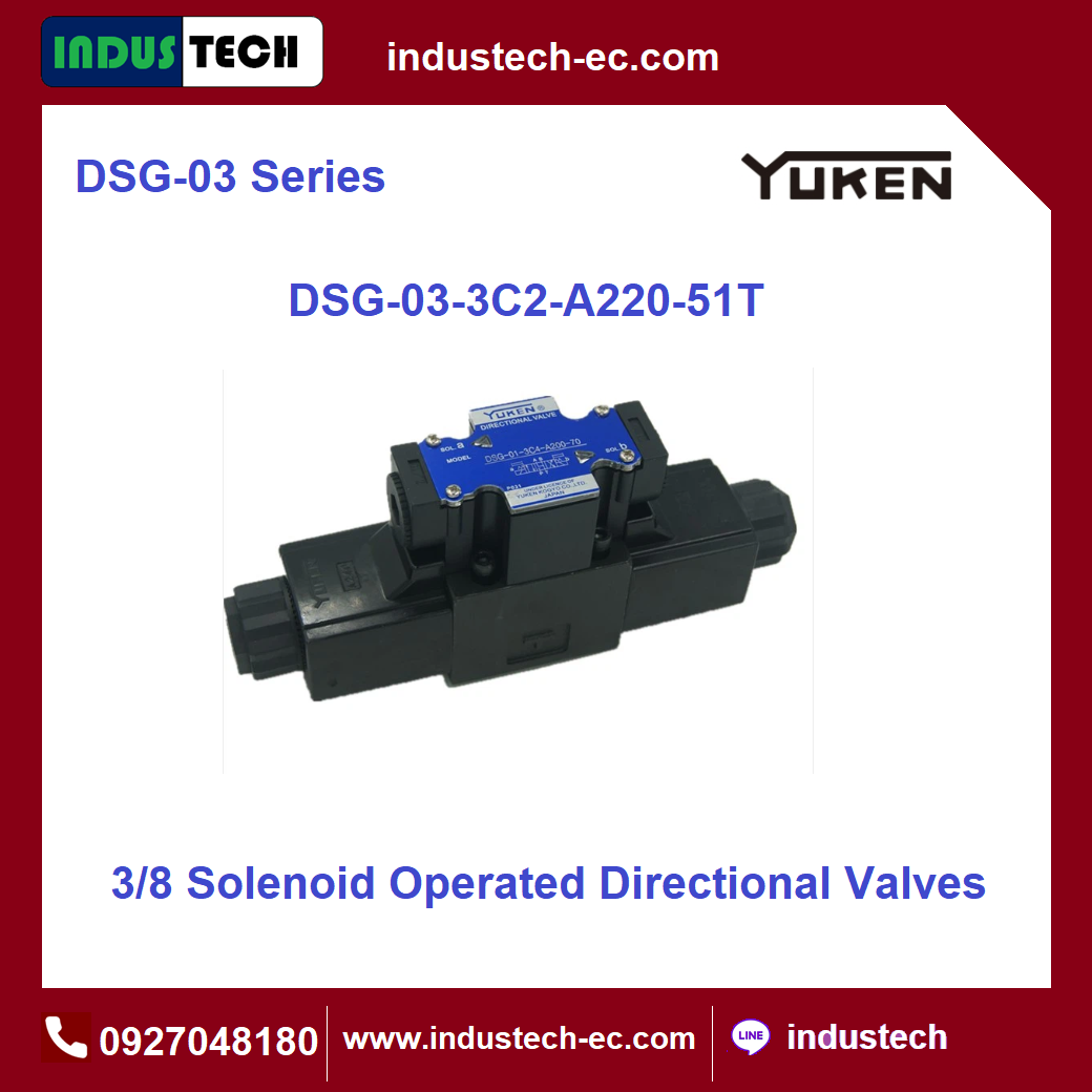 YUKEN Solenoid Valve รุุ่น DSG-03-3C2-A220-51T