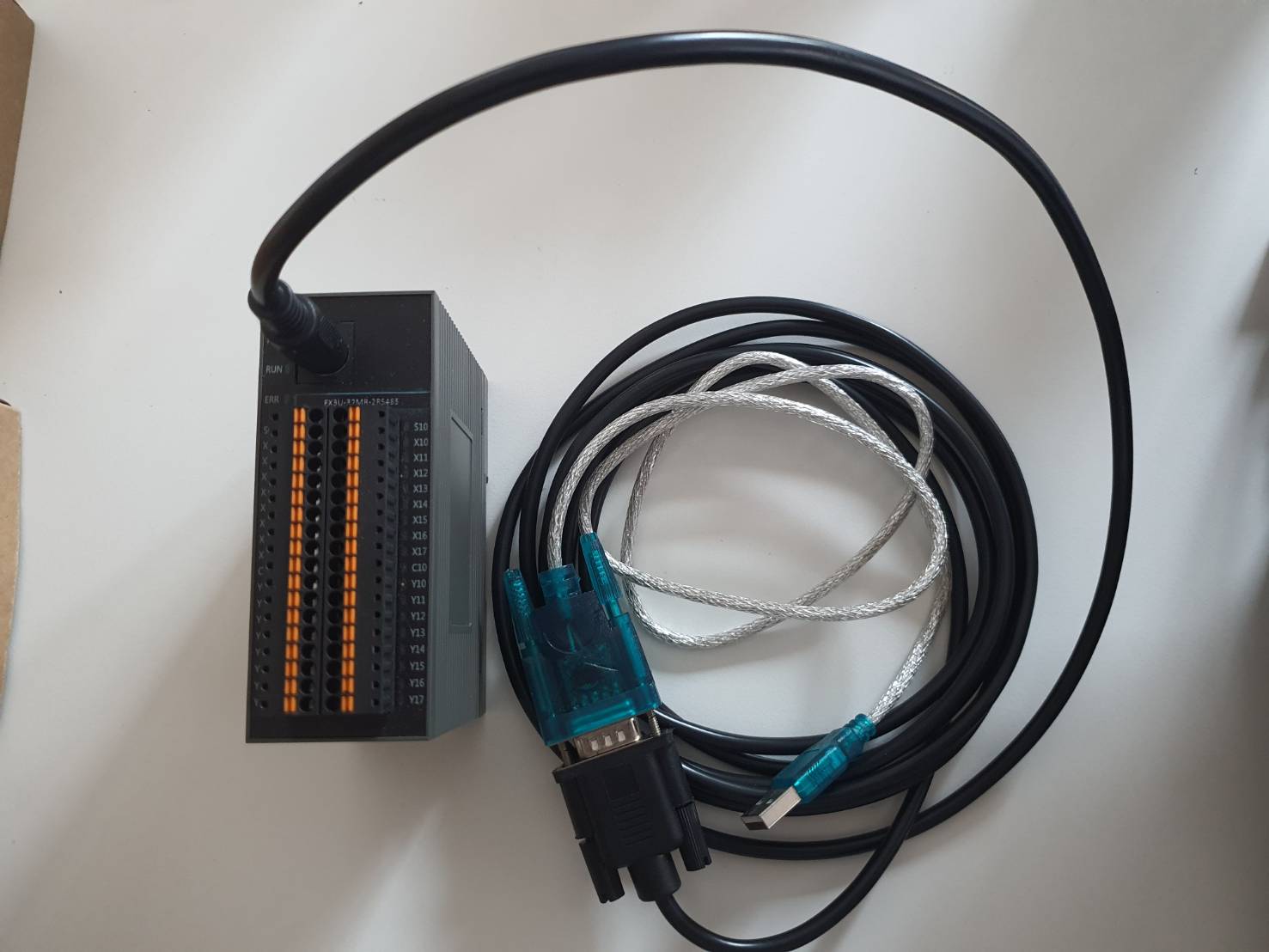 ชุดสายโหลด PLC New FX3U CPU ผ่าน Port RS232 to USB