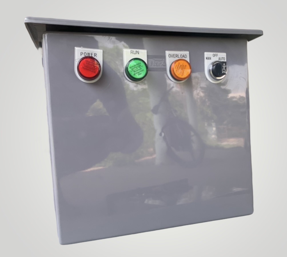ตู้ควบคุมปั๊มน้ำ2 HP 1เฟส 220 v ตั้งเวลาการทำงาน มีเฟส