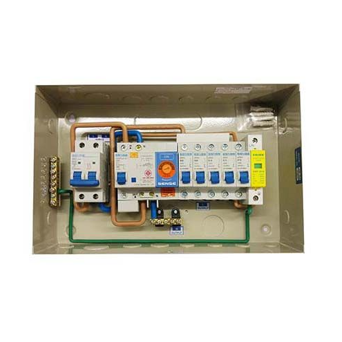 Sense ตู้คอนซูมเมอร์ ขนาด 4ช่อง รุ่น S4N กันฟ้าผ่า ตู้ควบคุมไฟฟ้า เซนส์ พร้อมเครื่องตัดไฟรั่ว RCBO และอุปกรณ์ป้องกันฟ้าผ่า
