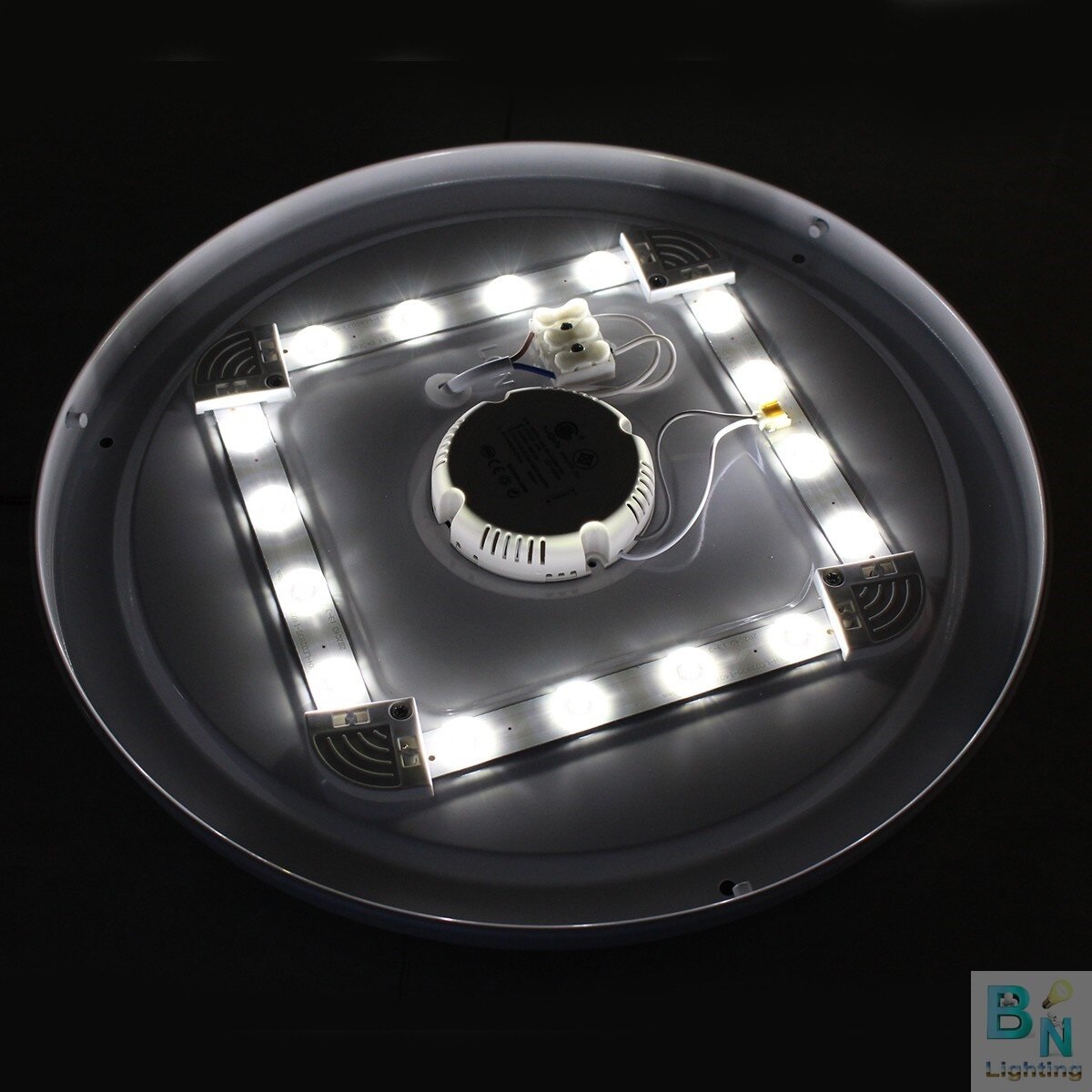 โคมไฟติดเพดานทรงกลม LED โคมซาลาเปา 28วัตต์ 28W ไฟLED ขาวบริสุทธิ์ หลอดไฟLEDในตัว แสงสีขาว ติดตั้งในห้องนอนการศึกษาระเบียง
