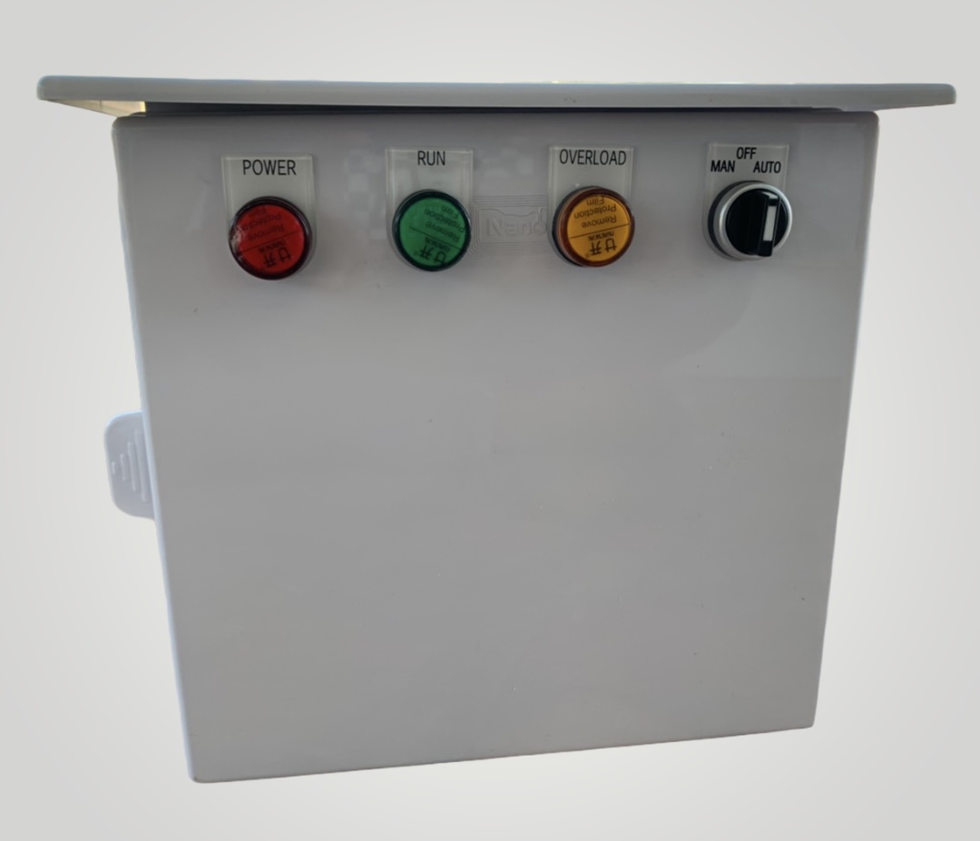 ตู้ควบคุมปั๊มน้ำขนาด 5 Hp 1 เฟส 220v ตั้งเวลาการทำงาน